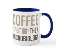 CafePress Coffee Then Microbiology Mugs 11 oz (325 ml) Ceramic Coffee Mug