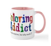 CafePress Coloring Addict Mugs 11 oz (325 ml) Ceramic Coffee Mug