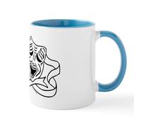 CafePress Comedy Tragedy Drama Masks Black On White Mug 11 oz (325 ml) Ceramic Coffee Mug