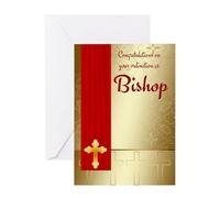 CafePress Congratulations Bishop Ordination Greeting Card, Note Card, Birthday Card, Blank Inside Matte Matte