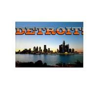 CafePress Detroit City Rectangle Magnet, 2"x3" Refrigerator Magnet