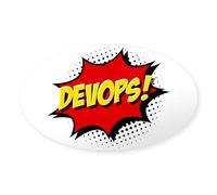 CafePress DEVOPS! Sticker Oval Bumper Sticker, Euro Oval Car Decal