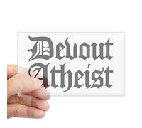 CafePress Devout Atheist Rectangle Sticker Rectangle Bumper Sticker Car Decal