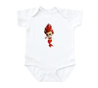 CafePress Dia De Los Muertos Mermaid Girl Body Suit Light Infant Bodysuit Baby Romper Cloud White