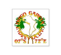 CafePress Diego Garcia Roundell Square Sticker 3 X 3 Square Bumper Sticker Car Decal