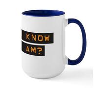 CafePress Do You Know Who I Am? Large Mug 15 oz (444 ml) Ceramic Coffee Mug