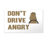 CafePress Don't Drive Angry Rectangle Sticker Rectangle Bumper Sticker Car Decal
