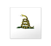CafePress Don't Treat On Me Snake Sticker Square Bumper Sticker Car Decal