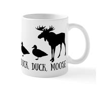 CafePress Duck,Duck, Moose 11 Oz Ceramic Mug 11 oz (325 ml) Ceramic Coffee Mug