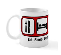 CafePress Eat, Sleep, Bagpipes Mug 11 oz (325 ml) Ceramic Coffee Mug