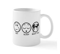 CafePress Eat Sleep Muay Thai Mug 11 oz (325 ml) Ceramic Coffee Mug
