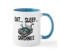 CafePress Eat ... Sleep ... Sardines Mug 11 oz (325 ml) Ceramic Coffee Mug