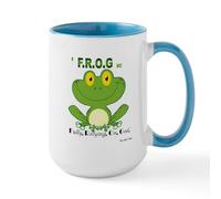 CafePress F.R.O.G. Fully, Relying,On,God Mug 15 oz (444 ml) Ceramic Coffee Mug