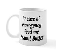 CafePress Feed Me Peanut Butter Mug 11 oz (325 ml) Ceramic Coffee Mug