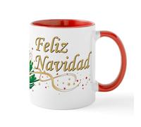 CafePress Feliz Navidad Mug 11 oz (325 ml) Ceramic Coffee Mug