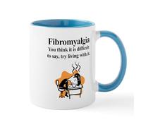 CafePress Fibromyalgia Tired Man Mug 11 oz (325 ml) Ceramic Coffee Mug