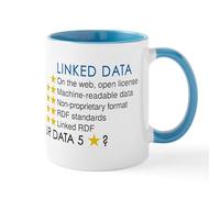 CafePress Five Star Linked Data Mugs 11 oz (325 ml) Ceramic Coffee Mug