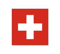 CafePress Flag Of Switzerland Square Sticker 3 X 3&Quo Square Bumper Sticker Car Decal