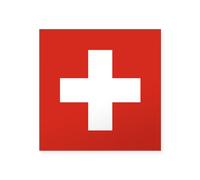 CafePress Flag Of Switzerland Square Sticker 3 X 3&Quo Square Bumper Sticker Car Decal