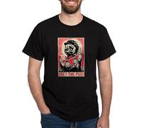 CafePress - Follow Chairman Pug! Students - 100% Cotton T-Shirt Black