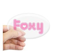 CafePress Foxy Oval Sticker Oval Bumper Sticker, Euro Oval Car Decal