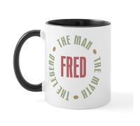 CafePress Fred Man Myth Legend Mug 11 oz (325 ml) Ceramic Coffee Mug