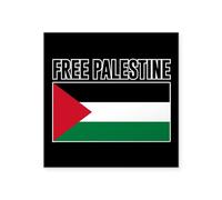 CafePress Free Palestine Square Sticker 3 X 3 Square Bumper Sticker Car Decal