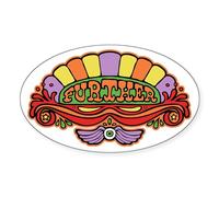 CafePress Further Oval Sticker Oval Bumper Sticker, Euro Oval Car Decal