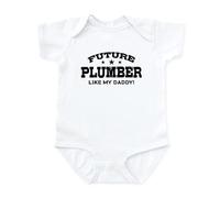 CafePress - Future Plumber Infant Bodysuit - Cute Infant Bodysuit Baby Romper Cloud White