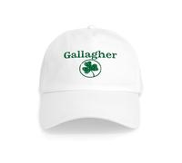 CafePress Gallagher Shamrock Cap Unique Adjustable Baseball Hat White