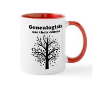 CafePress Genealogists Use Their Census! Mugs 11 oz (325 ml) Ceramic Coffee Mug