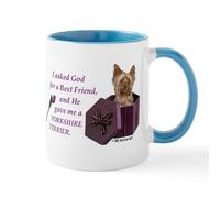 CafePress God Gave Me A Yorkshire Terrier Mug (Yorkie) M 11 oz (325 ml) Ceramic Coffee Mug