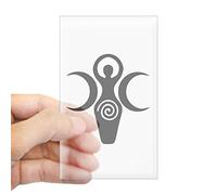 CafePress Goddess Crescent Moons Rectangle Sticker Rectangle Bumper Sticker Car Decal