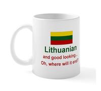 CafePress Good Looking Lithuanian Mug 11 oz (325 ml) Ceramic Coffee Mug
