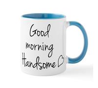 CafePress Good Morning Handsome Mug 11 oz (325 ml) Ceramic Coffee Mug