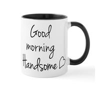 CafePress Good Morning Handsome Mugs 11 oz (325 ml) Ceramic Coffee Mug