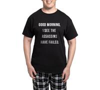 CafePress Good Morning I See The Assassins Have Failed Pajam Men's Novelty Pyjama Set, Comfortable PJ Sleepwear