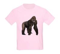 CafePress - Gorilla - Youth Kids Cotton T-Shirt Light Pink