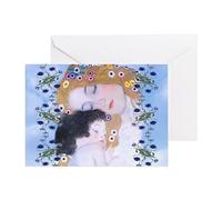 CafePress Gustav Klimt Mother & Child Messenge | Greeting Card, Note Card, Birthday Card, Blank Inside Matte