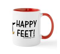 CafePress Happy Feet Penguin Mug 11 oz (325 ml) Ceramic Coffee Mug