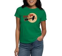 CafePress Happy Yule T Shirt Womens Cotton Dark T-Shirt