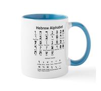 CafePress Hebrew Alphabet Mug 11 oz (325 ml) Ceramic Coffee Mug