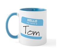 CafePress Hello My Name is Tom Mug 11 oz (325 ml) Ceramic Coffee Mug