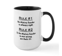 CafePress History Teacher Large Mug 15 oz (444 ml) Ceramic Coffee Mug