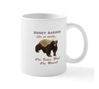 CafePress Honey Badger Takes What She Wants Mug 11 oz (325 ml) Ceramic Coffee Mug