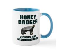 CafePress Honey Badger Vicious & Misunderstood Mug 11 oz (325 ml) Ceramic Coffee Mug