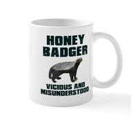 CafePress Honey Badger Vicious & Misunderstood Mug 11 oz (325 ml) Ceramic Coffee Mug