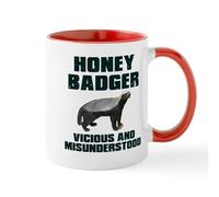 CafePress Honey Badger Vicious & Misunderstood Mug 11 oz (325 ml) Ceramic Coffee Mug