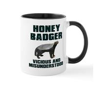 CafePress Honey Badger Vicious & Misunderstood Mug 11 oz (325 ml) Ceramic Coffee Mug
