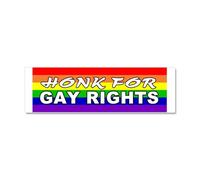 CafePress Honk For Gay Rights Car Magnet 10 X 3 10" x 3" Bumper Maganet